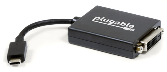 Main image of the Plugable USB-C to DVI adapter
