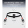 Plugable USB-C Cable, Data Blocker Charge Only, 240W (3.3 ft / 1m) image 2