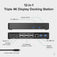 Plugable USB-C Docking Station, 4K Triple Monitors, 100W Laptop Charging image 2