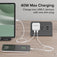 Plugable Dual USB-C Fast Charger, 40W - White image 2