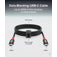 Plugable USB-C Cable, Data Blocker Charge Only, 240W (6.5 ft / 2m) image 2