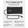 Plugable 12-Outlet Power Strip with 2-Port USB Charger image 2