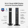 Plugable USB-C Docking Station for 4 Monitor Setup, 96W Laptop Charging image 2
