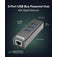 Plugable USB 3.0 3-Port Bus Powered Hub with Gigabit Ethernet image 2