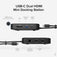 Plugable USB-C Dual HDMI Docking Station, 100W Pass Through Charging image 2