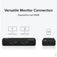 Plugable USB 3.0 and USB-C 4K DisplayPort and HDMI Dual Monitor Adapter with Ethernet image 3