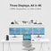 Plugable USB-C Triple 4K Monitor Docking Station with 100W Laptop Charging image 3