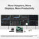 Plugable USB 3.0 and USB-C 4K DisplayPort and HDMI Dual Monitor Adapter with Ethernet image 4