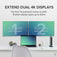 Plugable Thunderbolt™ and USB-C Dual Monitor Docking Station, 96W Laptop Charging image 4