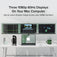 Plugable USB-C Docking Station for 4 Monitor Setup, 96W Laptop Charging image 4