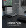 Plugable USB-C Quad 4K HDMI Graphics Adapter With up to 100W USB-C PD Pass-through Charging image 4