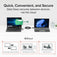 Plugable USB Data Transfer Cable with USB-C Adapters, 6.6ft image 4
