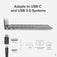 Plugable USB 3.0 and USB-C 4K DisplayPort and HDMI Dual Monitor Adapter with Ethernet image 5