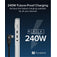 Plugable Thunderbolt 5 240W Cable with Right Angle Connector (80cm / 2.6ft) image 5