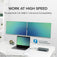 Plugable Thunderbolt™ and USB-C Dual Monitor Docking Station, 96W Laptop Charging image 7