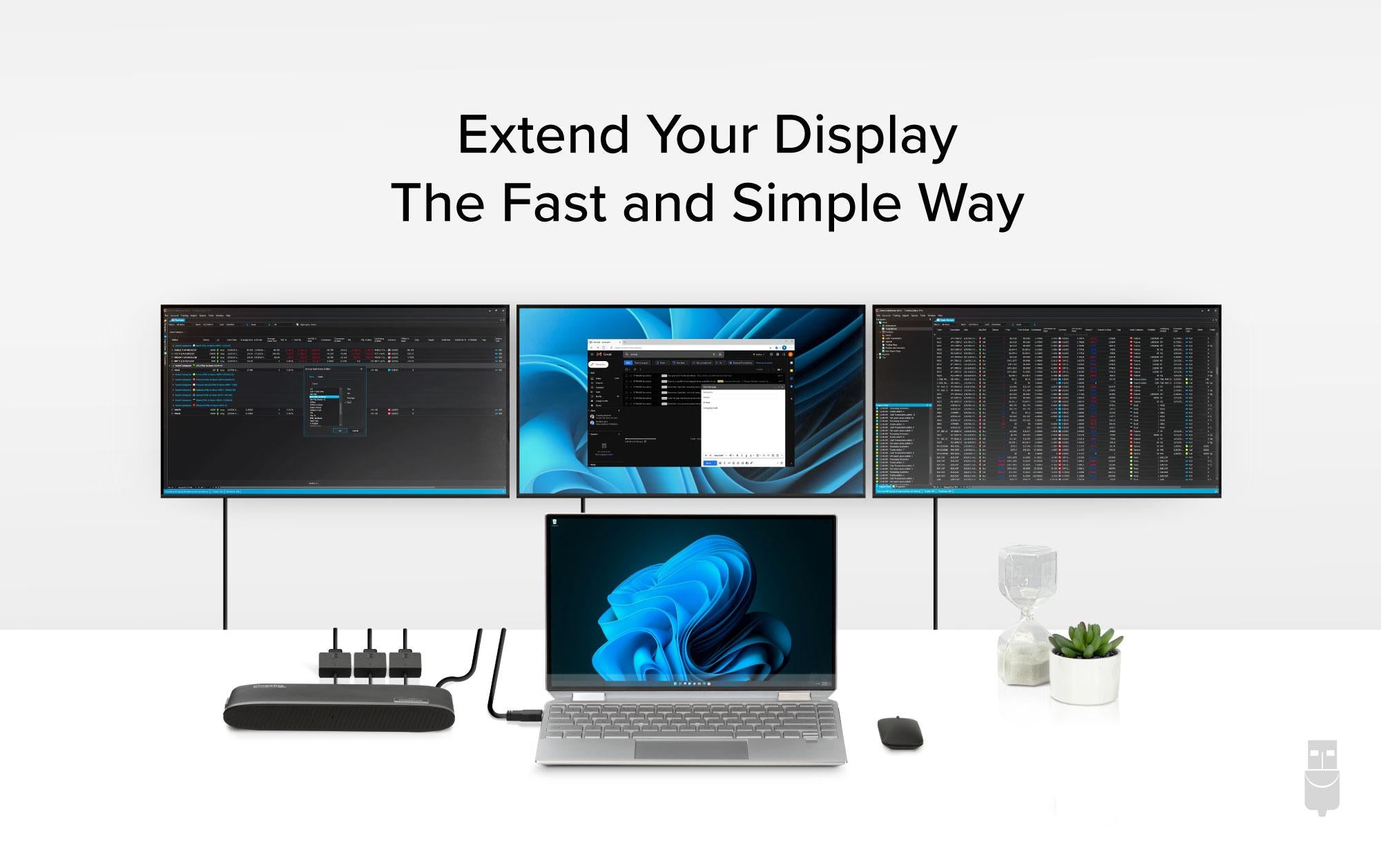 Plugable UGA-HDMI-S connecting 3 displays