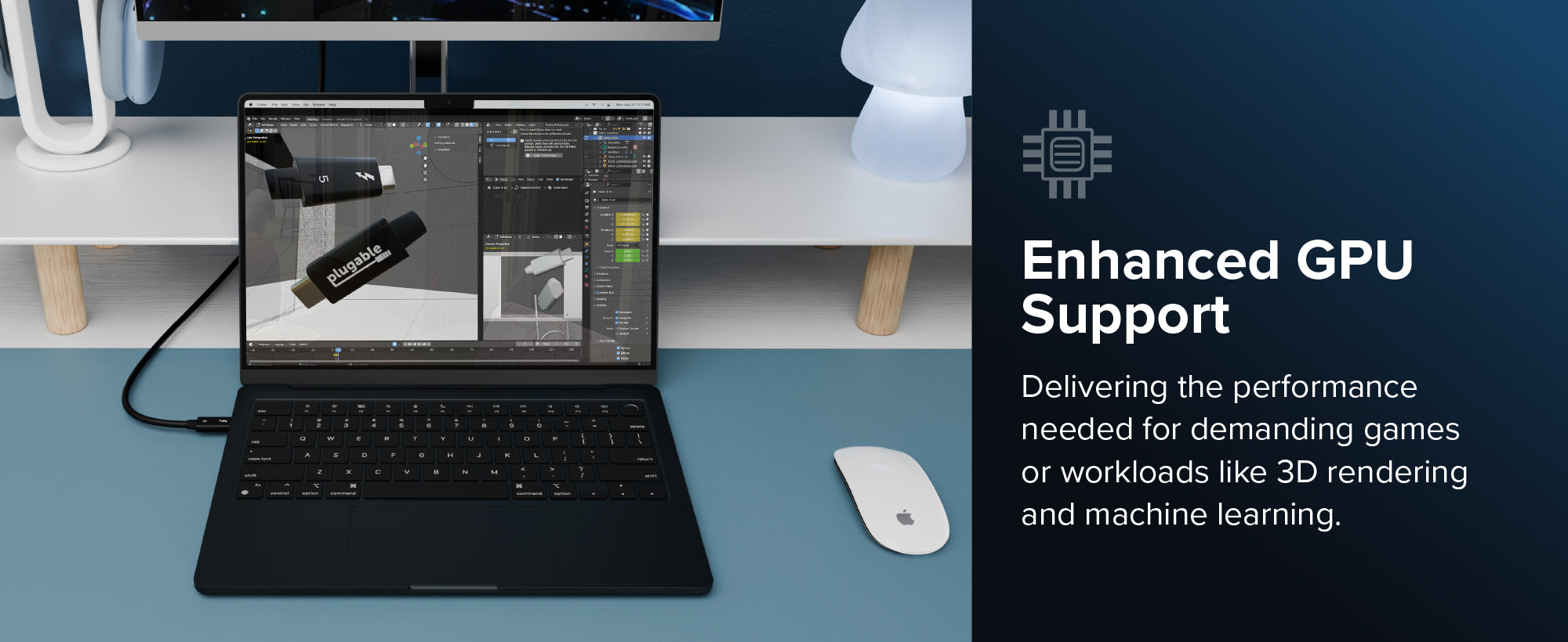 Enhanced GPU Support - Delivering the performance needed for demanding games or workloads like 3D rendering and machine learning