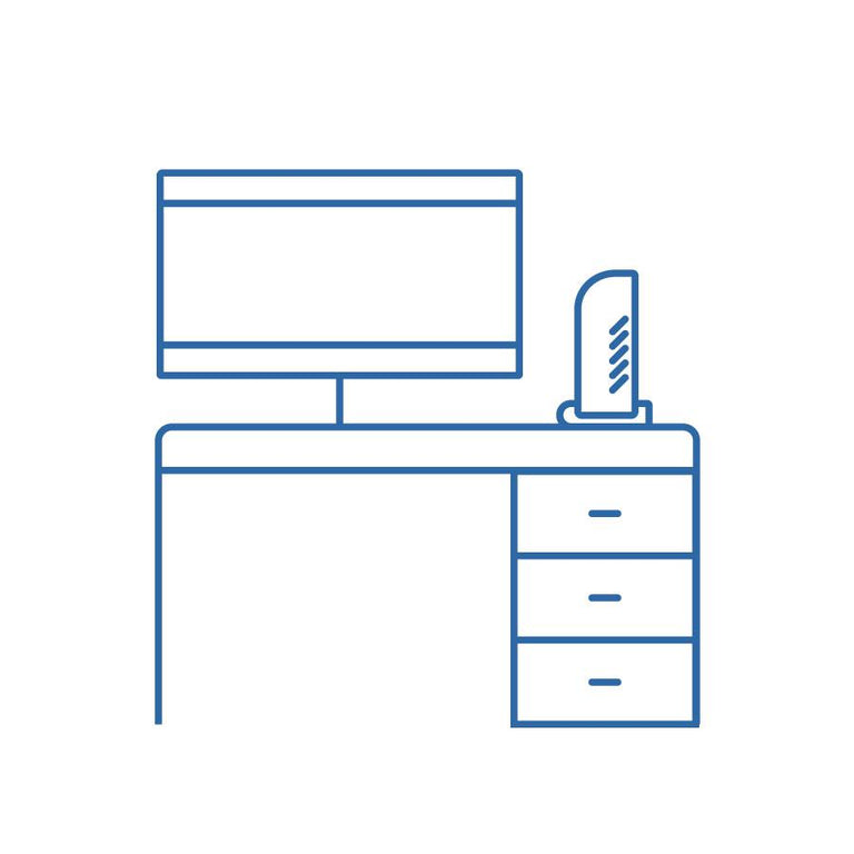 Image diagram of a monitor and UD-3900C sitting on a desk