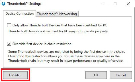 Click on Details