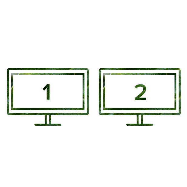 Equipped with HDMI 2.0 and DP 1.2 ports