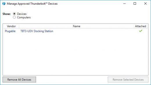 Approved devices, remove them if you choose.