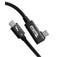 Plugable Thunderbolt 5 240W Cable with Right Angle Connector (80cm / 2.6ft) image 1