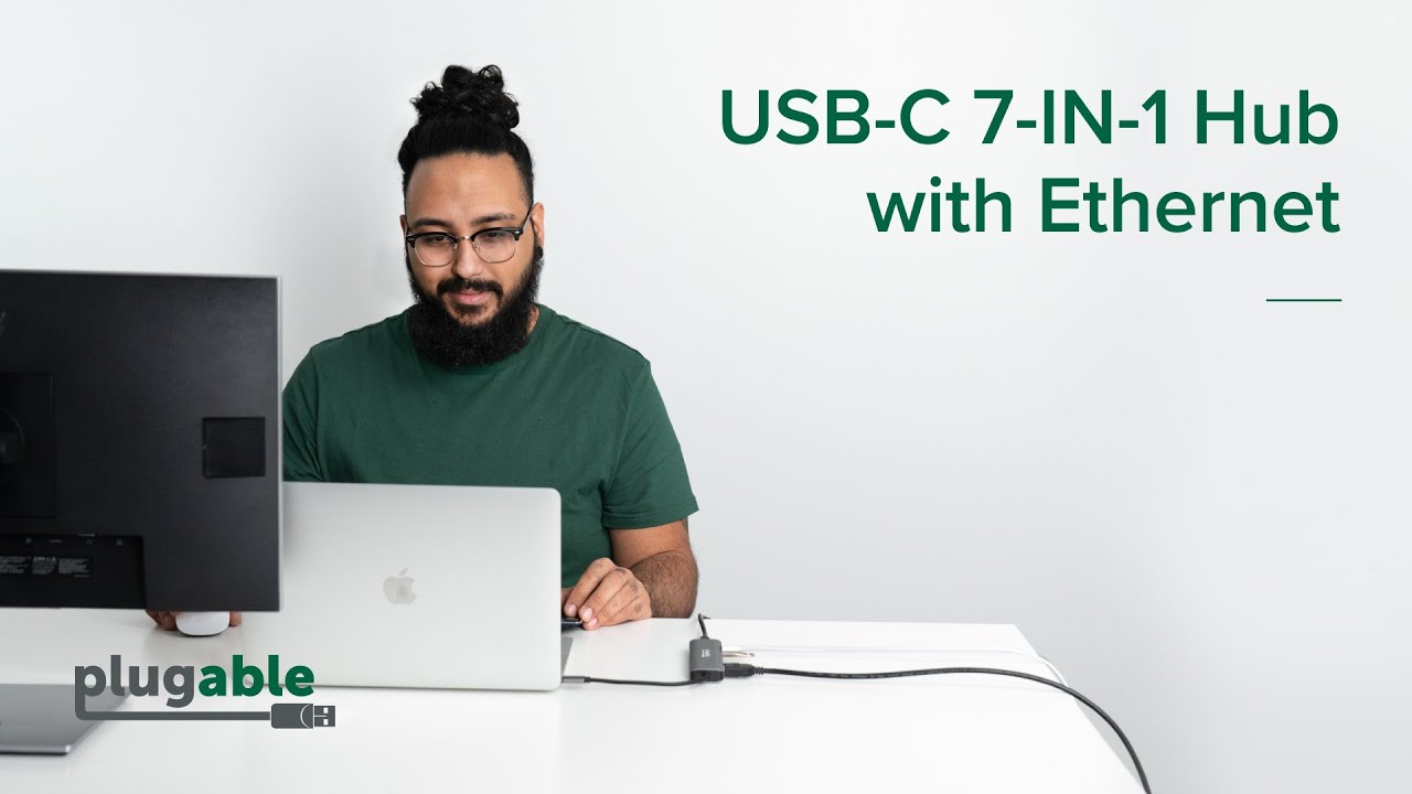 Plugable USBC-7IN1E in use example