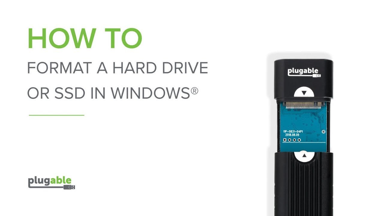 How to format a hard drive in Windows Youtube Title Card