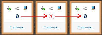 Getting the Bluetooth icon back in your system tray