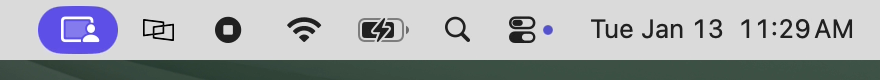 macos apple menu observe screen icon purple