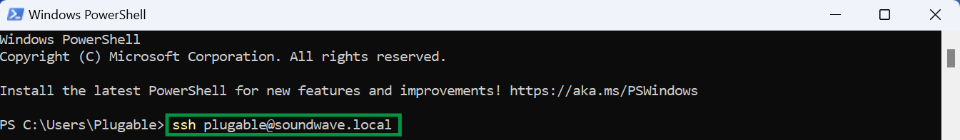 Powershell SSH into Raspberry Pi