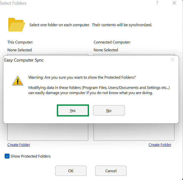 Easy Computer Sync - Sync Mode Demonstration