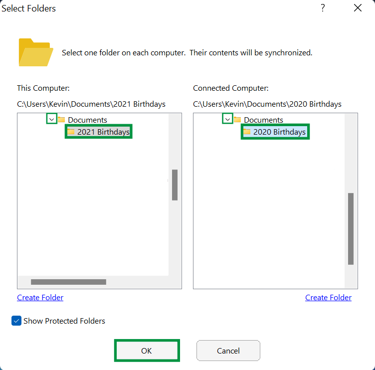 Easy Computer Sync - Sync Mode Demonstration