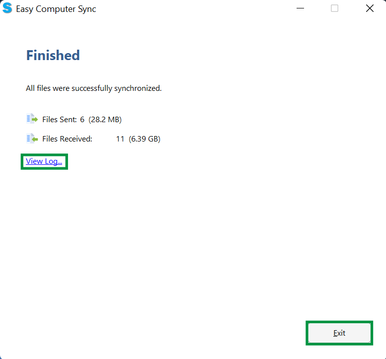 Easy Computer Sync - Sync Mode Demonstration