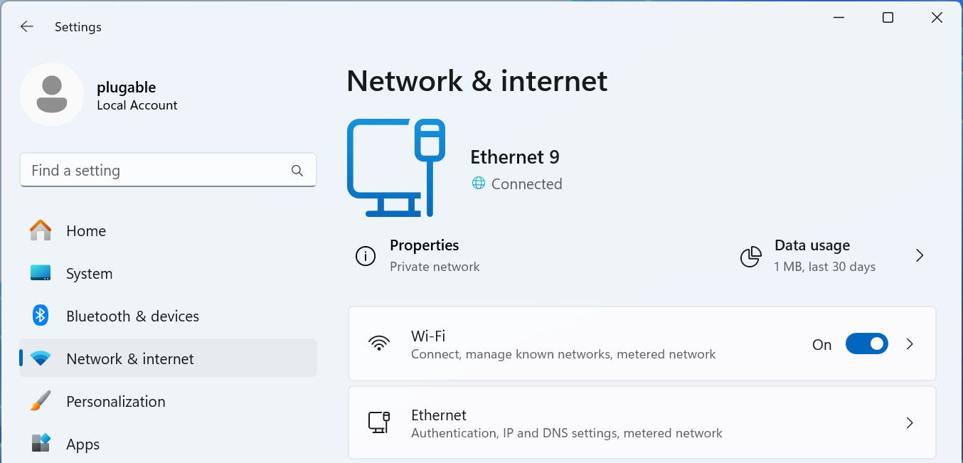 windows 11 settings network and internet