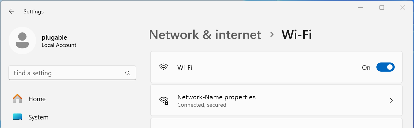 windows 11 settings network and internet wifi
