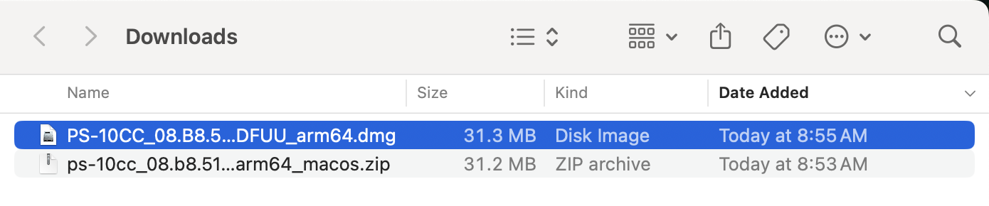 select run firmware updater