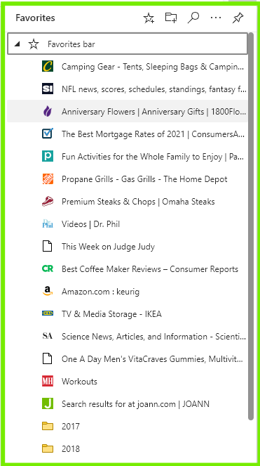 Import Bookmarks