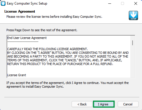 Install Easy Computer Sync