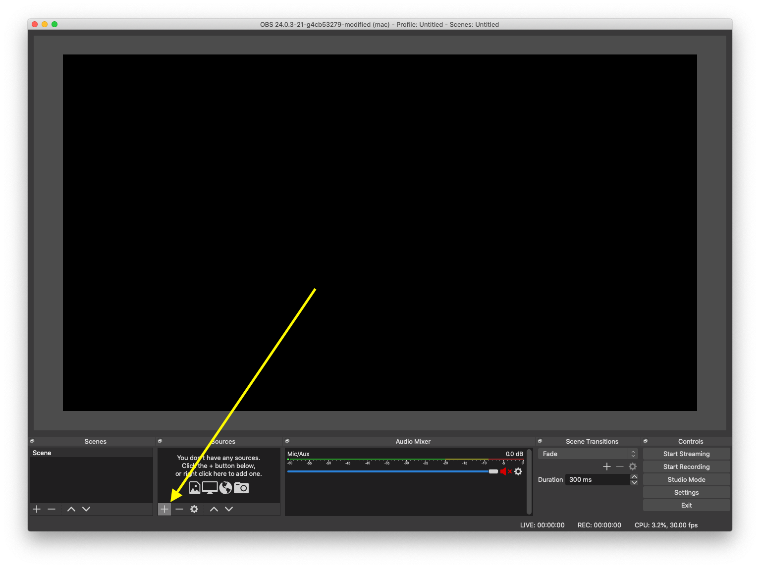 Add source to OBS