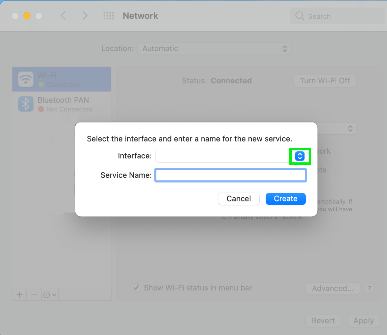 Manually Add Ethernet Adapter To macOS