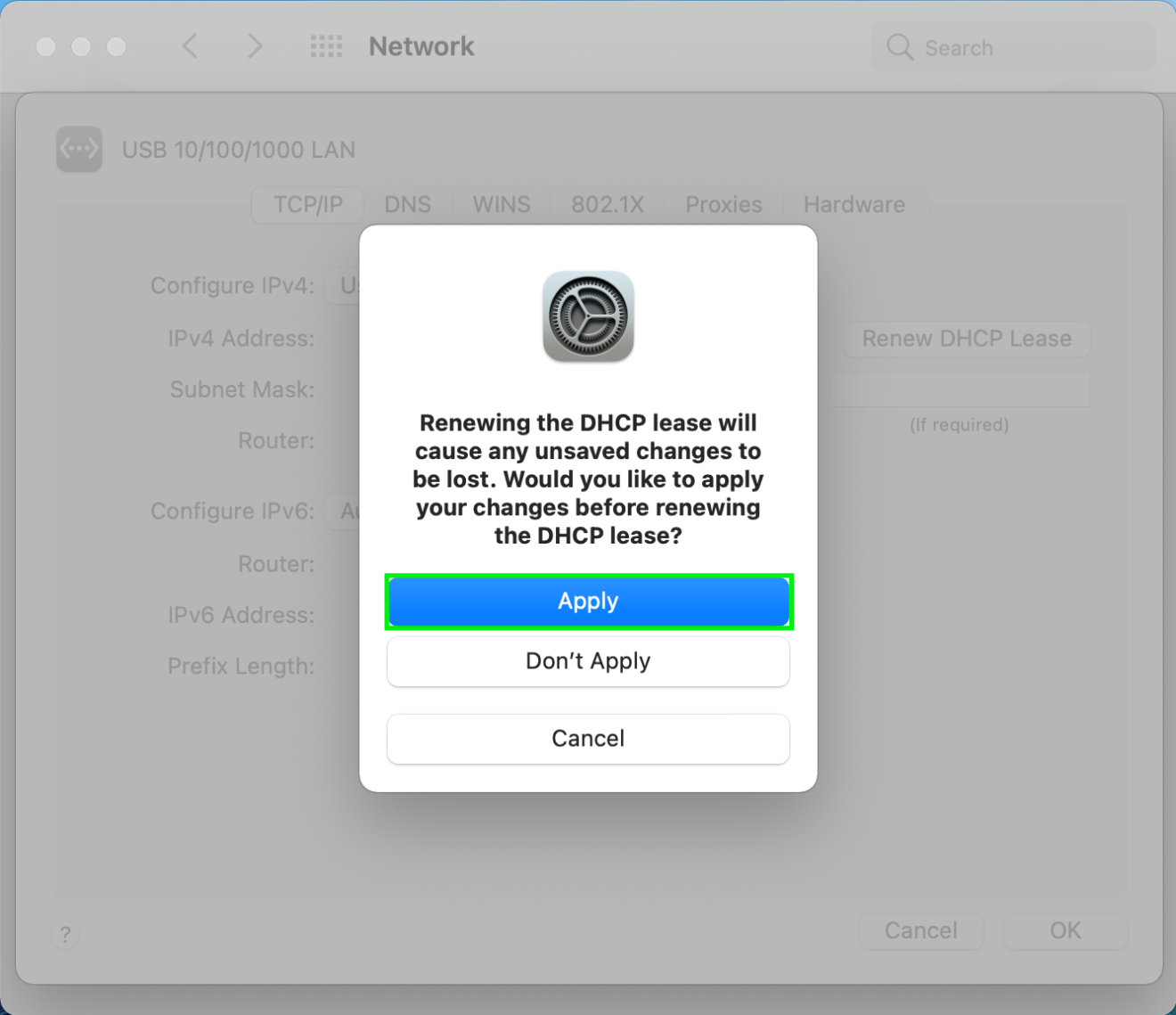 Manually Add Ethernet Adapter To macOS