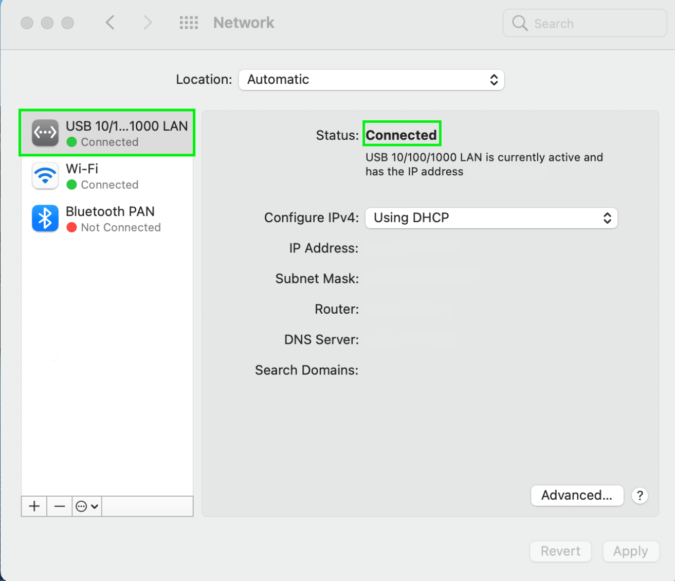 Manually Add Ethernet Adapter To macOS
