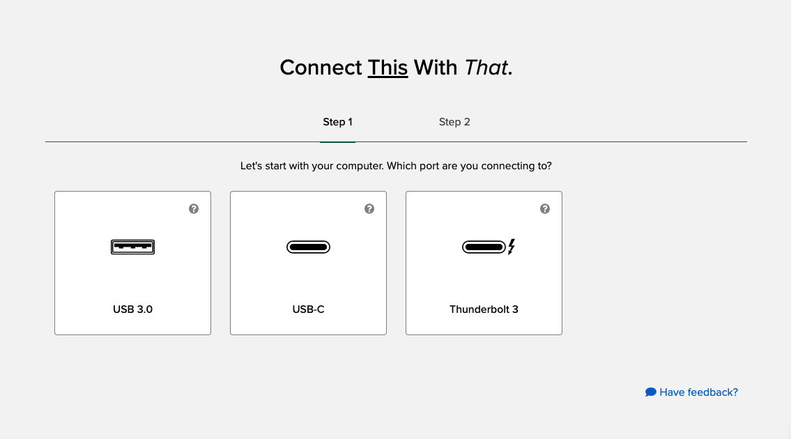 Using the Plugable Dock Finder Step 1