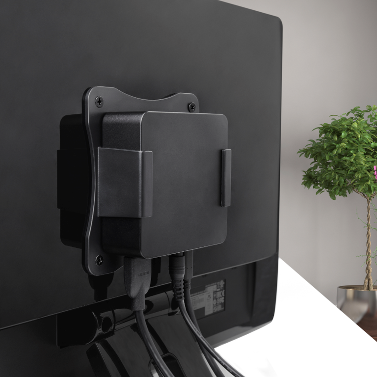 Top view of desk setup with UD-CAM
