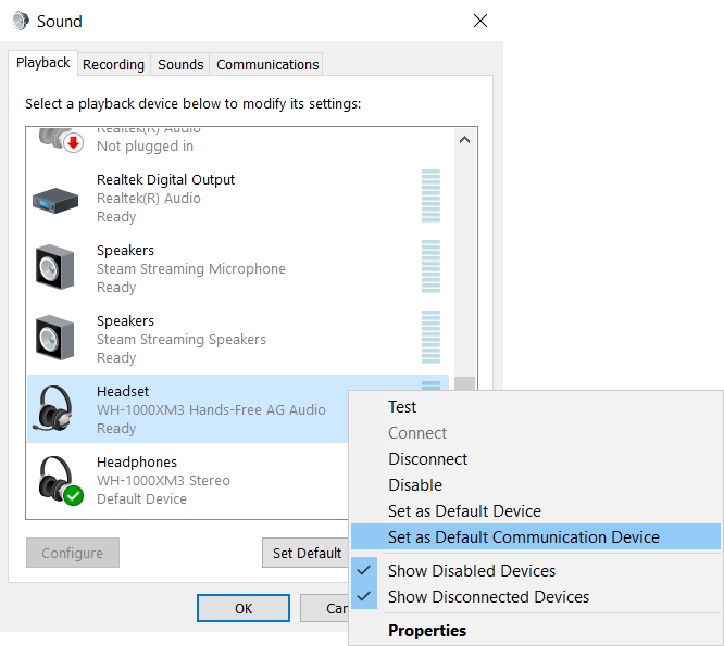 Windows 11 Step 9 - Sound Control Panel