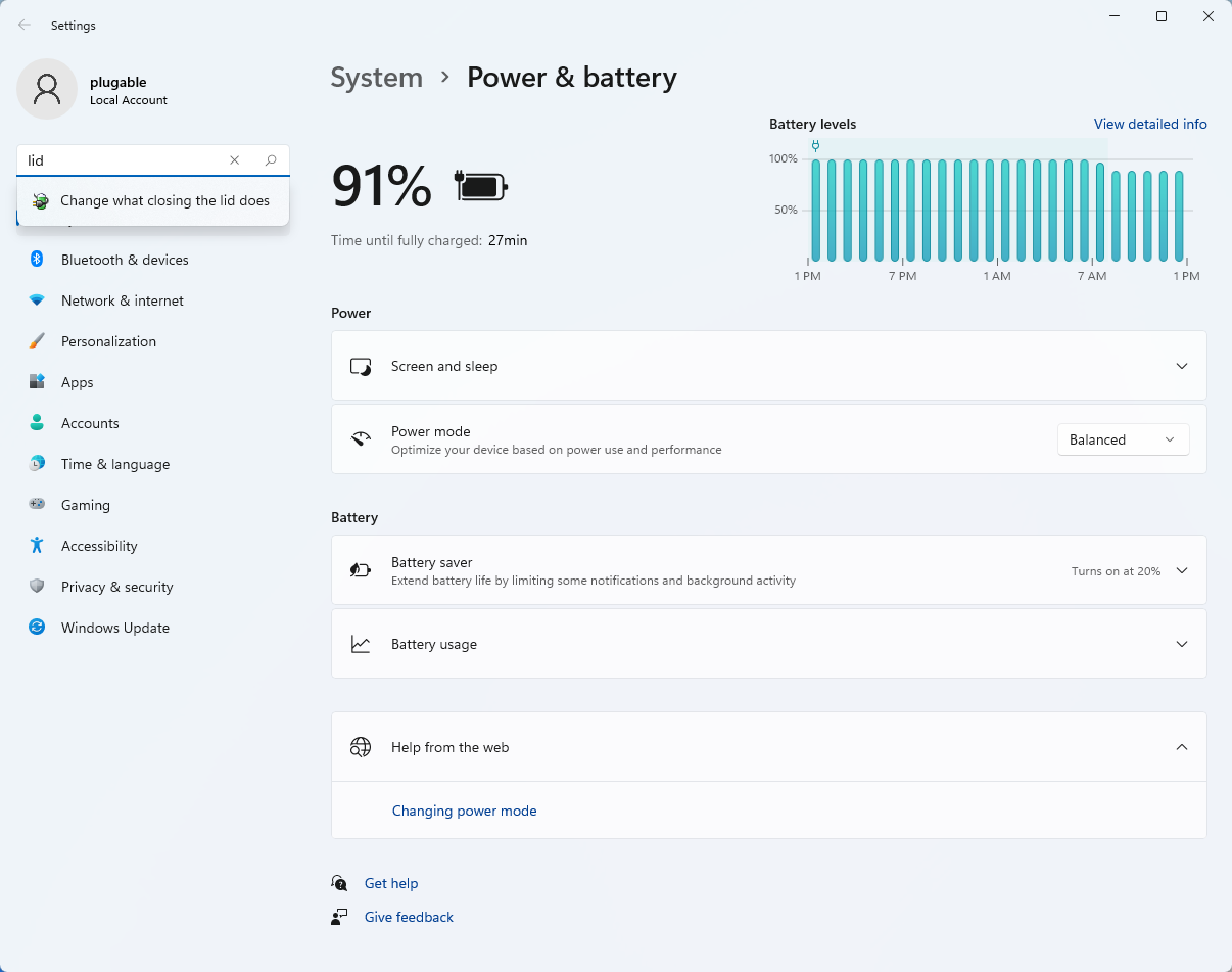 Windows 11 Power Options Search For Lid